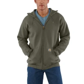 Herren-Sweatshirt «Marquette» mit Kapuze, lockerem Schnitt und durchgehendem Reissverschluss