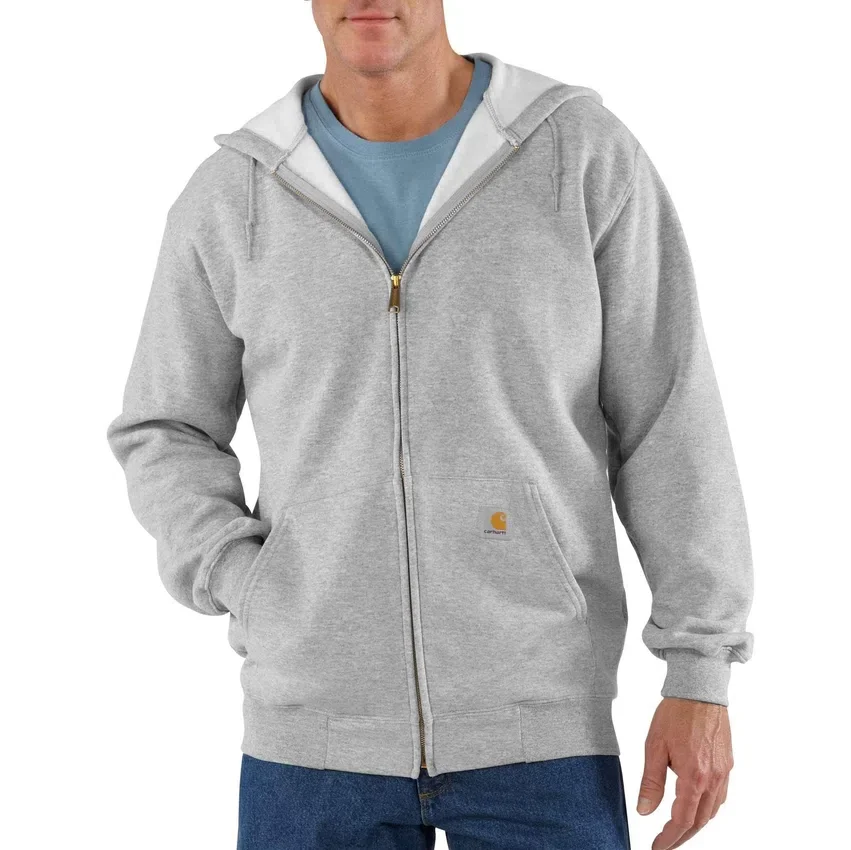 Herren-Sweatshirt «Marquette» mit Kapuze, lockerem Schnitt und durchgehendem Reissverschluss