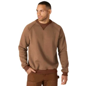Herren-Sweatshirts mit Rundhalsausschnitt aus schwerem Fleece der Crafted-Serie