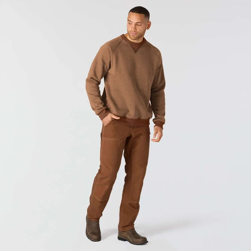 Herren-Sweatshirts mit Rundhalsausschnitt aus schwerem Fleece der Crafted-Serie