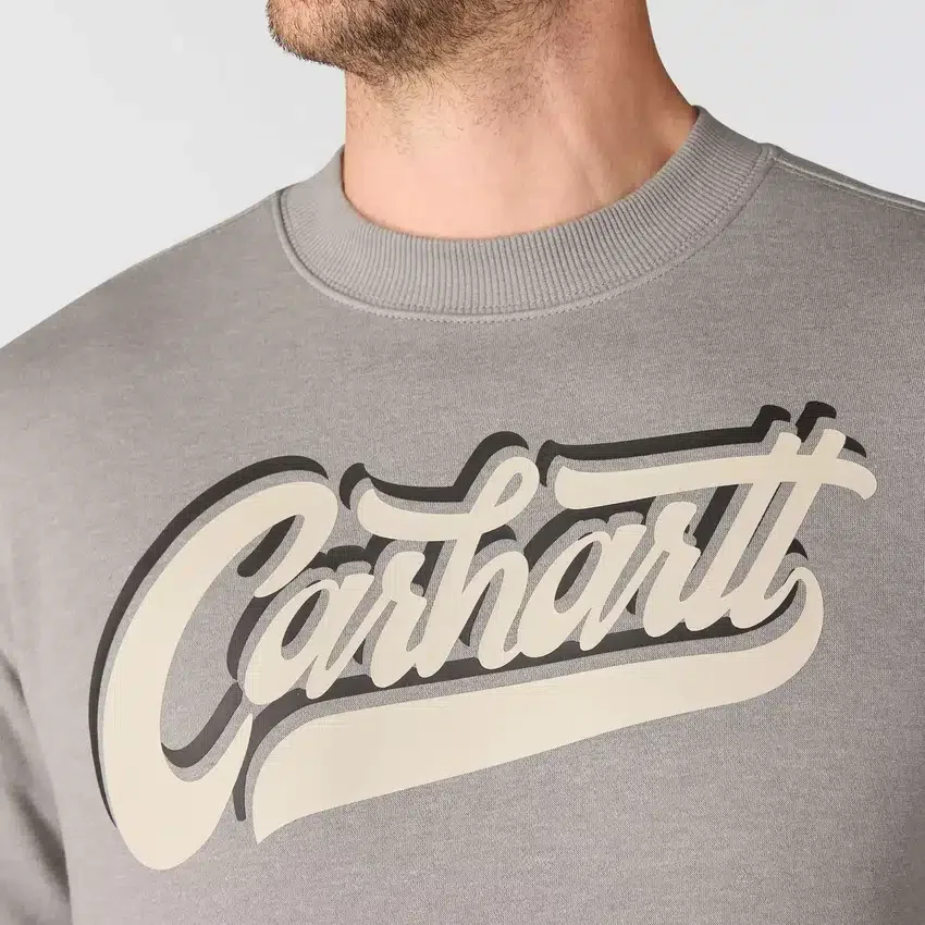 Herren-Sweatshirts «Sawyer Graphic Script» mit Rundhalsausschnitt