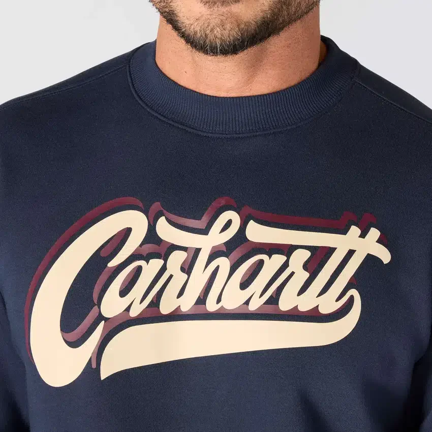 Herren-Sweatshirts «Sawyer Graphic Script» mit Rundhalsausschnitt