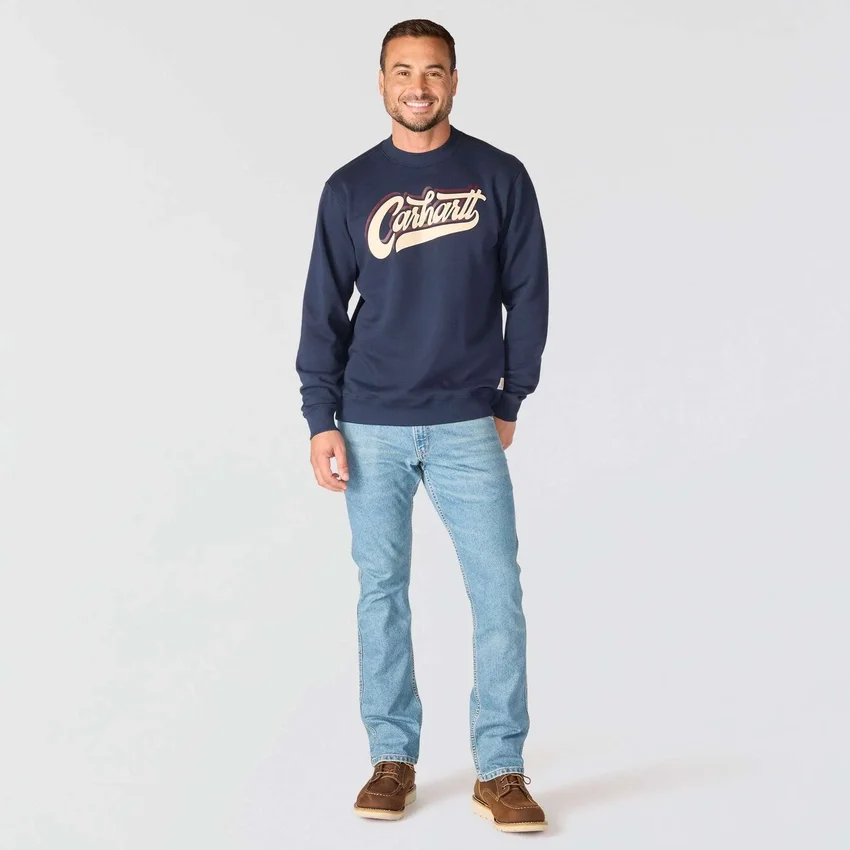 Herren-Sweatshirts «Sawyer Graphic Script» mit Rundhalsausschnitt