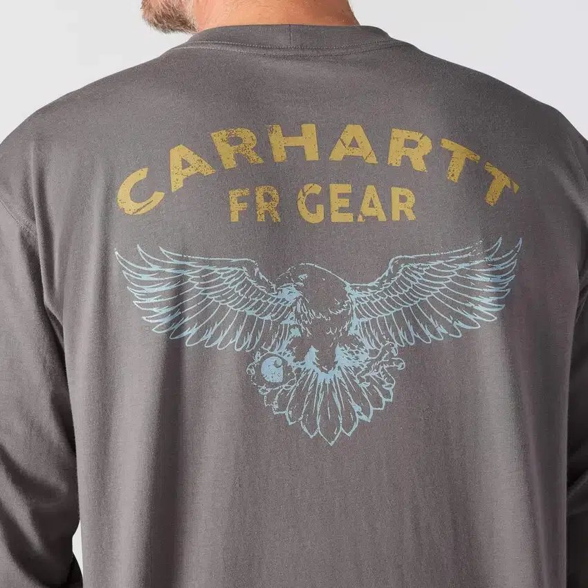 Herren-T-Shirt «Force Irvine Fr» mit Feuchtigkeitstransport und langen Armlingen – flammhemmende Hemden