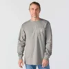 Herren-T-Shirt «Force Irvine Fr» mit langen Armlingen und Flammen-Motiv – flammhemmende Hemden