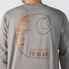 Herren-T-Shirt «Force Irvine Fr» mit langen Armlingen und Flammen-Motiv – flammhemmende Hemden
