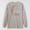 Herren-T-Shirt «Force Irvine Fr» mit langen Armlingen und Flammen-Motiv – flammhemmende Hemden