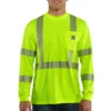 Herren-T-Shirt «Force» mit hoher Sichtbarkeit, lockerer Passform und langen Armlingen, Klasse 3