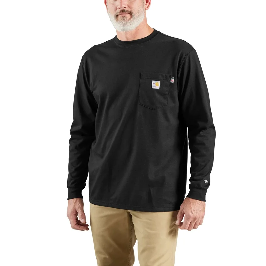 Herren-T-Shirt «Fr Force Dearborn» mit lockerer Passform und langen Armlingen