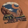 Herren-T-Shirt mit Grafik zum Big Bend-Nationalpark, schweres Material, mit Armlingen