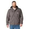 Herren-Utility-Jacke aus gewaschenem Enten-Canvas mit Sherpa-Futter