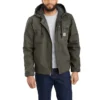 Herren-Utility-Jacke aus gewaschenem Enten-Canvas mit Sherpa-Futter