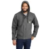 Herren-Utility-Jacke aus gewaschenem Enten-Canvas mit Sherpa-Futter