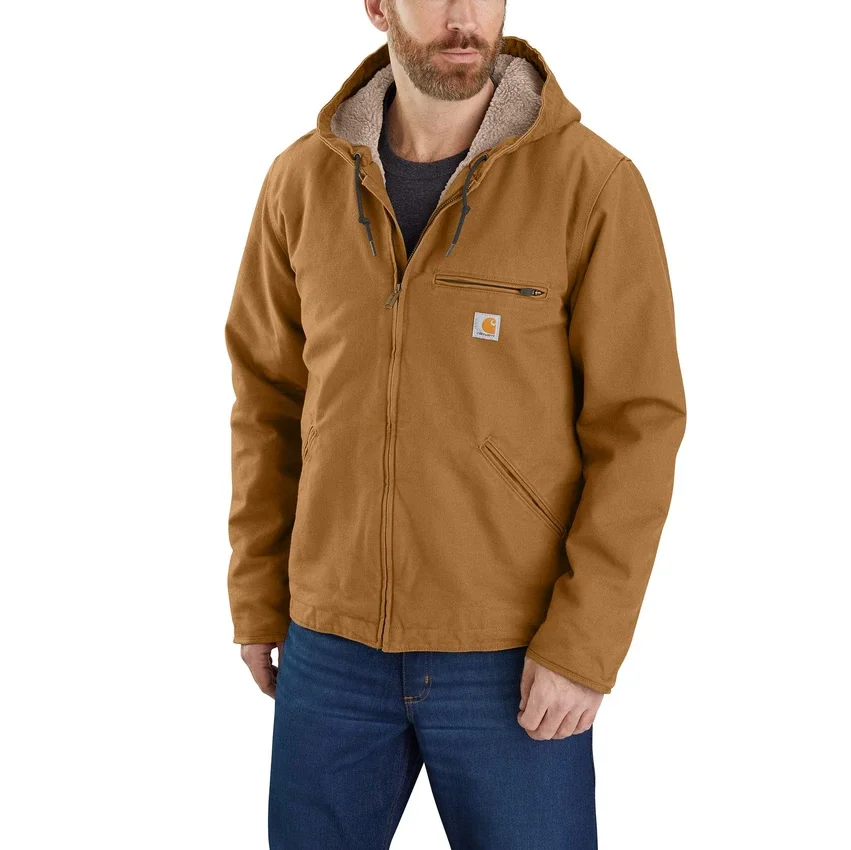 Herrenjacke «Washed Duck Sierra» mit Sherpa-Futter
