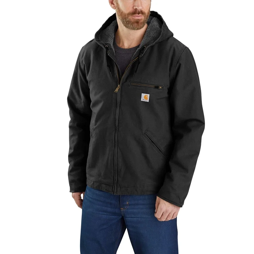 Herrenjacke «Washed Duck Sierra» mit Sherpa-Futter
