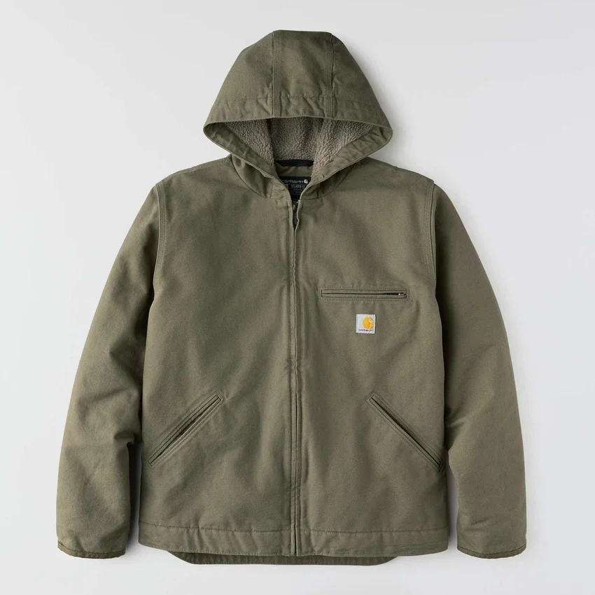 Herrenjacke «Washed Duck Sierra» mit Sherpa-Futter