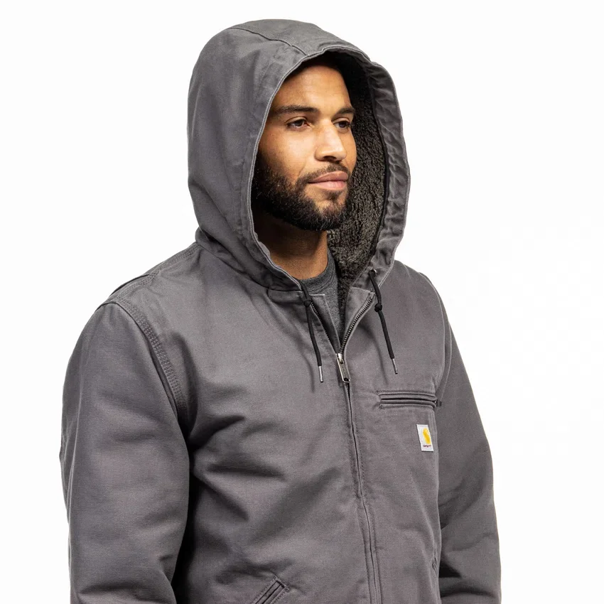 Herrenjacke «Washed Duck Sierra» mit Sherpa-Futter
