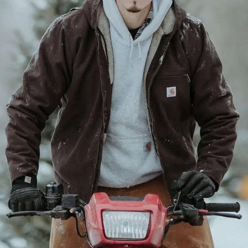 Herrenjacke «Washed Duck Sierra» mit Sherpa-Futter