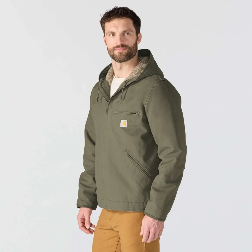 Herrenjacke «Washed Duck Sierra» mit Sherpa-Futter