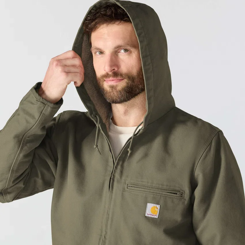 Herrenjacke «Washed Duck Sierra» mit Sherpa-Futter