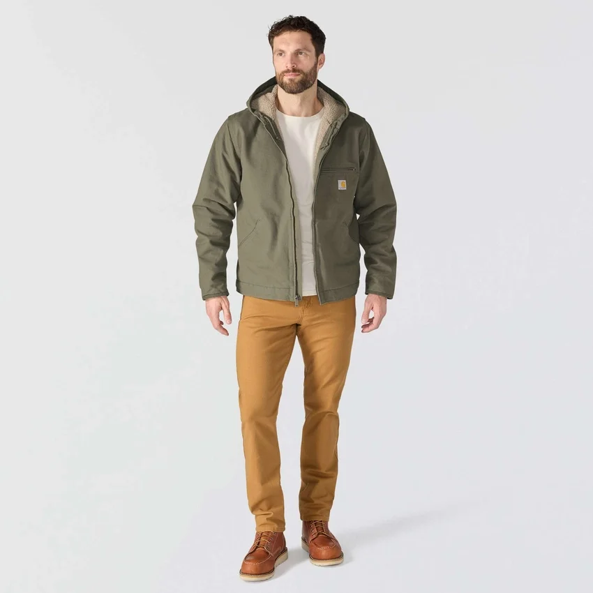 Herrenjacke «Washed Duck Sierra» mit Sherpa-Futter