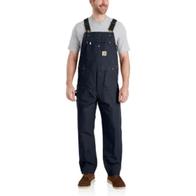 Ikonische R01-Latzhose für Herren in Relaxed Fit aus Entenstoff