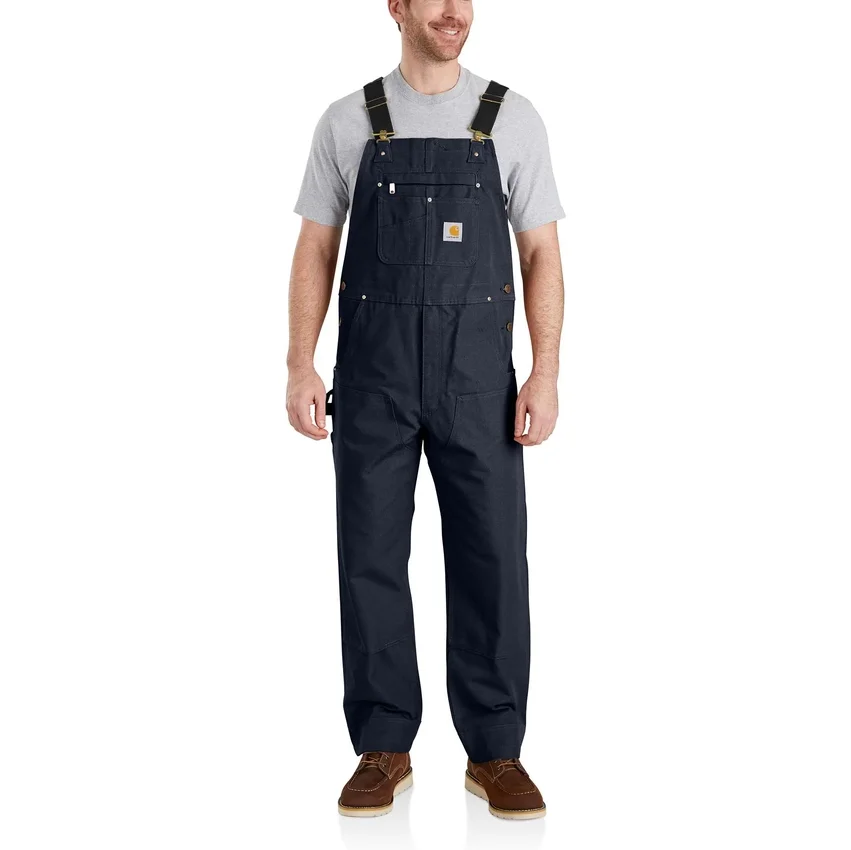 Ikonische R01-Latzhose für Herren in Relaxed Fit aus Entenstoff