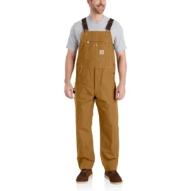 Ikonische R01-Latzhose für Herren in Relaxed Fit aus Entenstoff