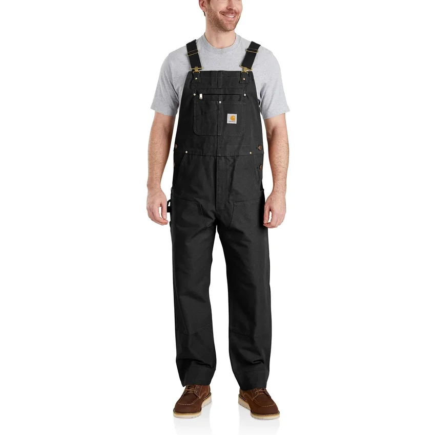 Ikonische R01-Latzhose für Herren in Relaxed Fit aus Entenstoff