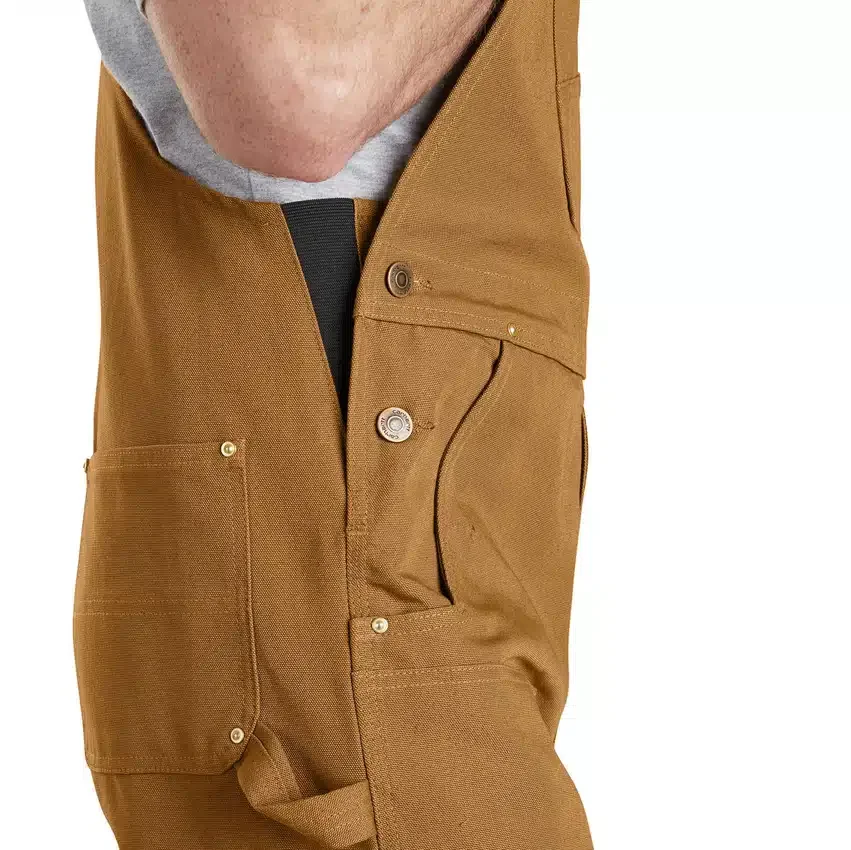 Ikonische R01-Latzhose für Herren in Relaxed Fit aus Entenstoff