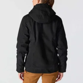 Ikonische Sierra-Jacke für Damen aus gewaschenem Entenstoff mit Sherpa-Futter