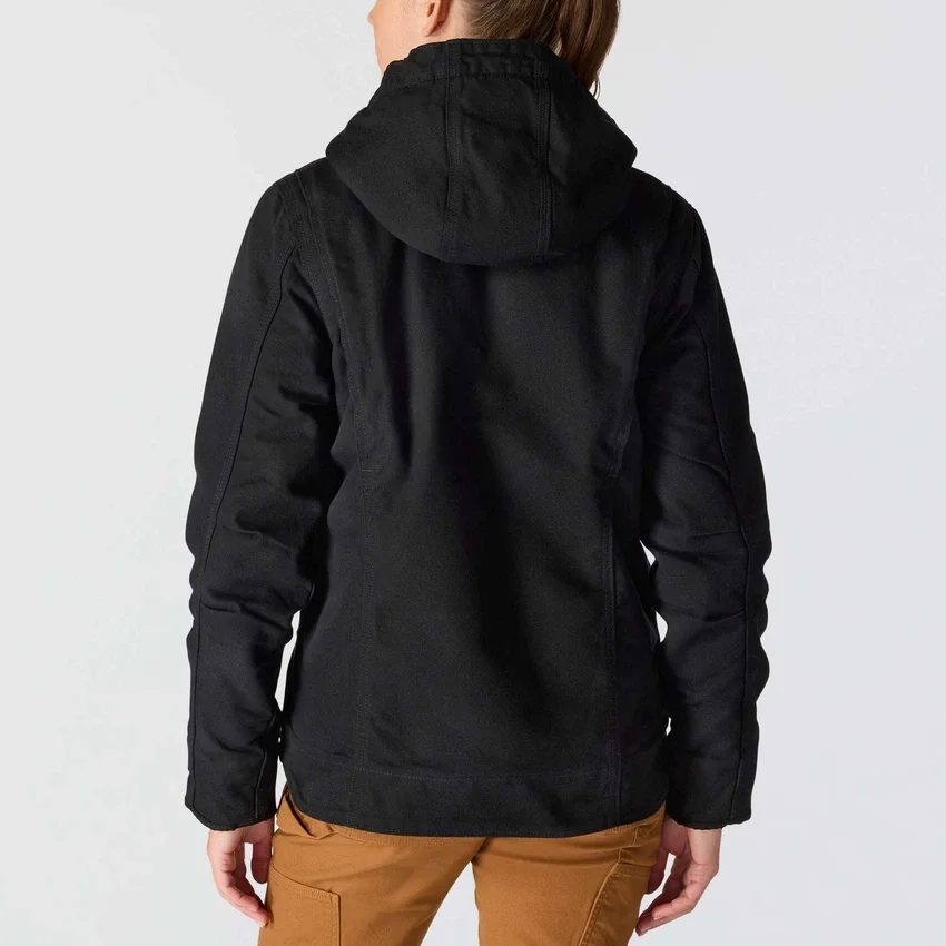 Ikonische Sierra-Jacke für Damen aus gewaschenem Entenstoff mit Sherpa-Futter