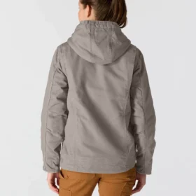 Ikonische Sierra-Jacke für Damen aus gewaschenem Entenstoff mit Sherpa-Futter