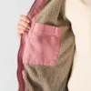 Ikonische Sierra-Jacke für Damen aus gewaschenem Entenstoff mit Sherpa-Futter