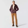 Ikonische Sierra-Jacke für Damen aus gewaschenem Entenstoff mit Sherpa-Futter