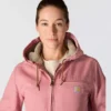 Ikonische Sierra-Jacke für Damen aus gewaschenem Entenstoff mit Sherpa-Futter