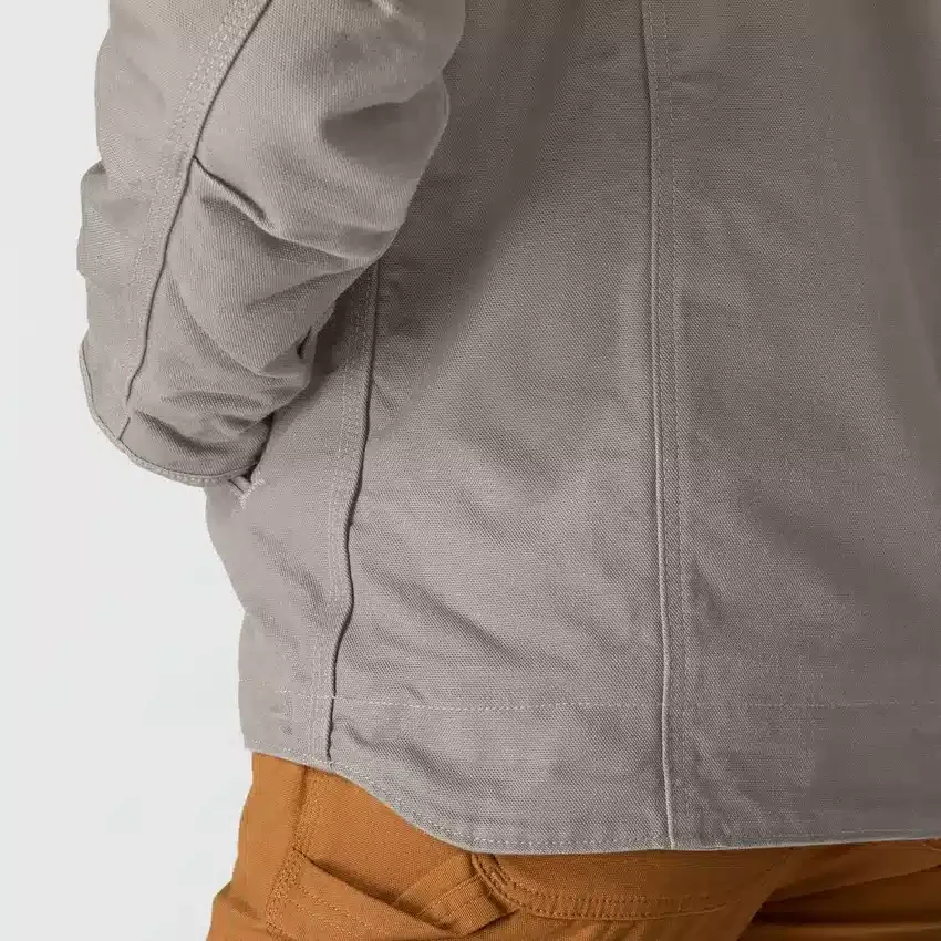 Ikonische Sierra-Jacke für Damen aus gewaschenem Entenstoff mit Sherpa-Futter