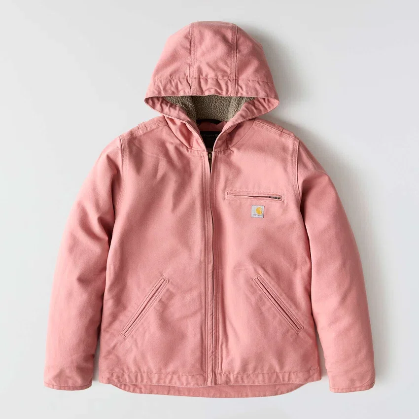 Ikonische Sierra-Jacke für Damen aus gewaschenem Entenstoff mit Sherpa-Futter