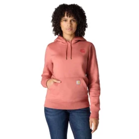 Ikonischer Clarksburg-Hoodie für Damen mit lockerem Schnitt, Fleecefutter und Logo