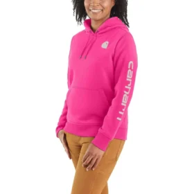 Ikonischer Clarksburg-Hoodie für Damen mit lockerem Schnitt, Fleecefutter und Logo
