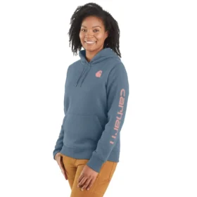 Ikonischer Clarksburg-Hoodie für Damen mit lockerem Schnitt, Fleecefutter und Logo