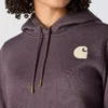 Ikonischer Clarksburg-Hoodie für Damen mit lockerem Schnitt, Fleecefutter und Logo