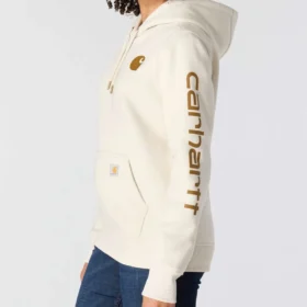 Ikonischer Clarksburg-Hoodie für Damen mit lockerem Schnitt, Fleecefutter und Logo