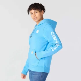 Ikonischer Clarksburg-Hoodie für Damen mit lockerem Schnitt, Fleecefutter und Logo