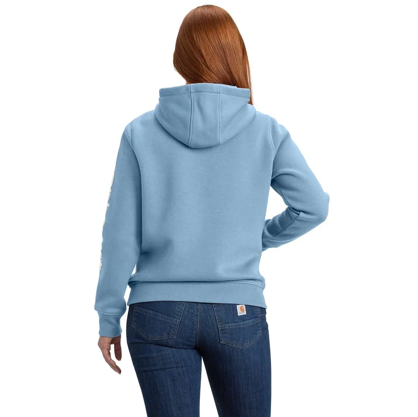 Ikonischer Clarksburg-Hoodie für Damen mit lockerem Schnitt, Fleecefutter und Logo