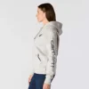 Ikonischer Clarksburg-Hoodie für Damen mit lockerem Schnitt, Fleecefutter und Logo