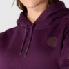 Ikonischer Clarksburg-Hoodie für Damen mit lockerem Schnitt, Fleecefutter und Logo