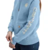 Ikonischer Clarksburg-Hoodie für Damen mit lockerem Schnitt, Fleecefutter und Logo