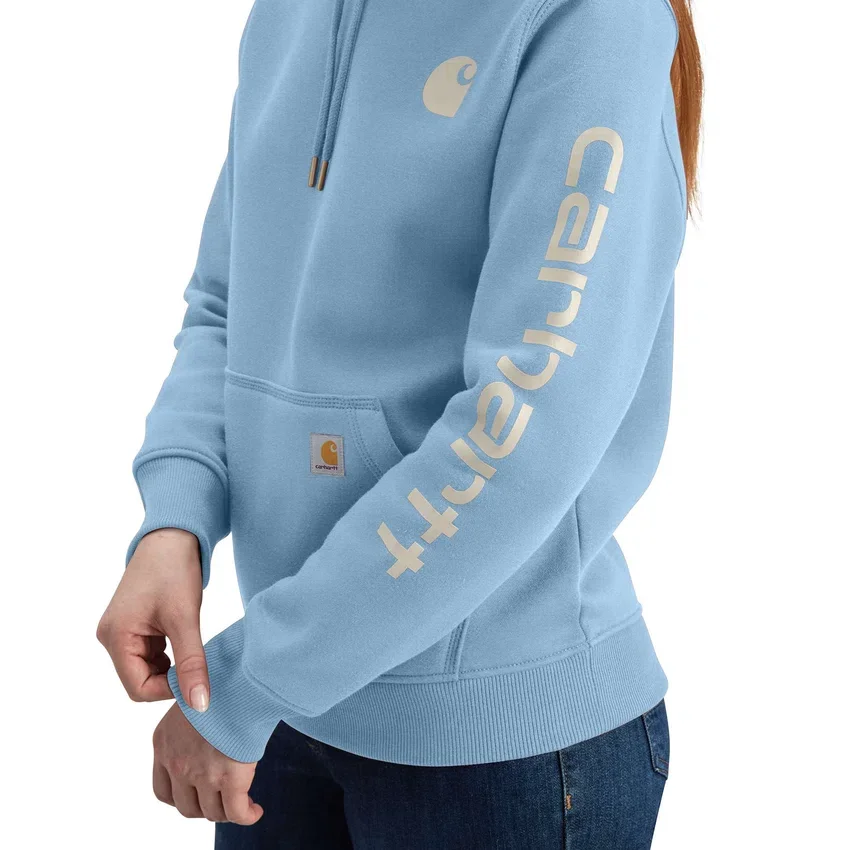 Ikonischer Clarksburg-Hoodie für Damen mit lockerem Schnitt, Fleecefutter und Logo