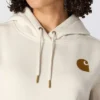 Ikonischer Clarksburg-Hoodie für Damen mit lockerem Schnitt, Fleecefutter und Logo